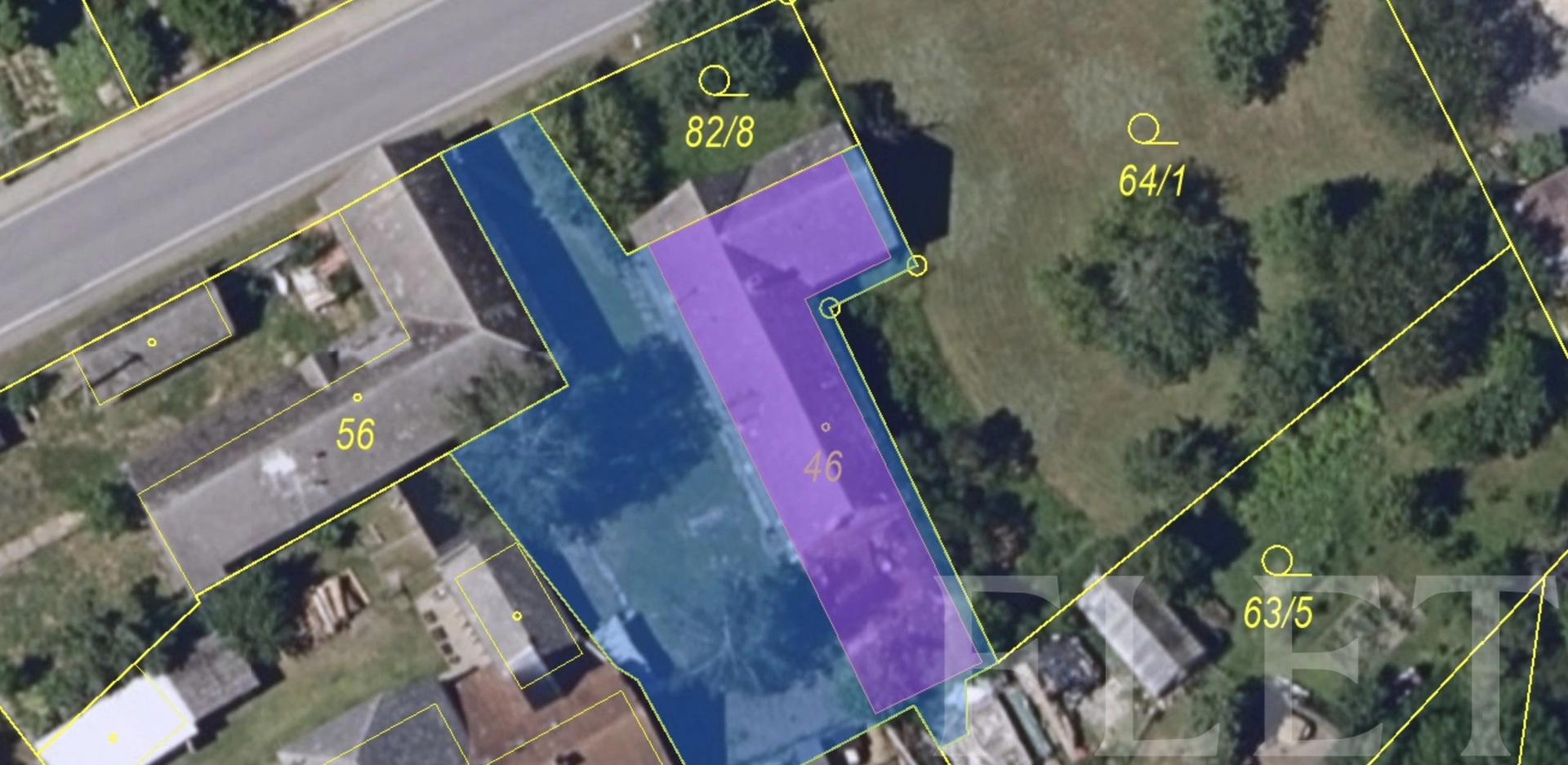 Prodej stavebního pozemku 679 m², v obci Bačkov u Havlíčkova Brodu